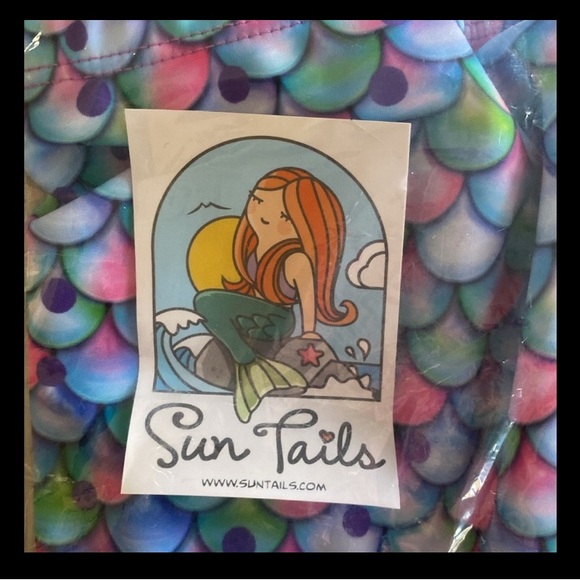 Sun Tail Aurora Borealis swim tail size Medium - Picture 2 of 2